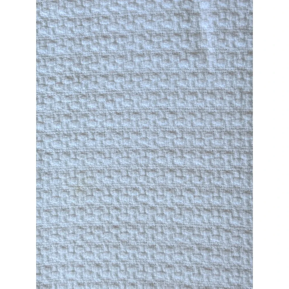 Lauren Ralph Lauren Bedspread Blanket Full/Queen White Waffle Knit Cotton Woven